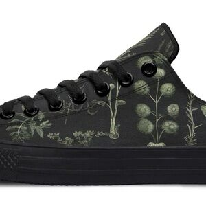 Rogue + Wolf Floral Black Sneakers UNISEX